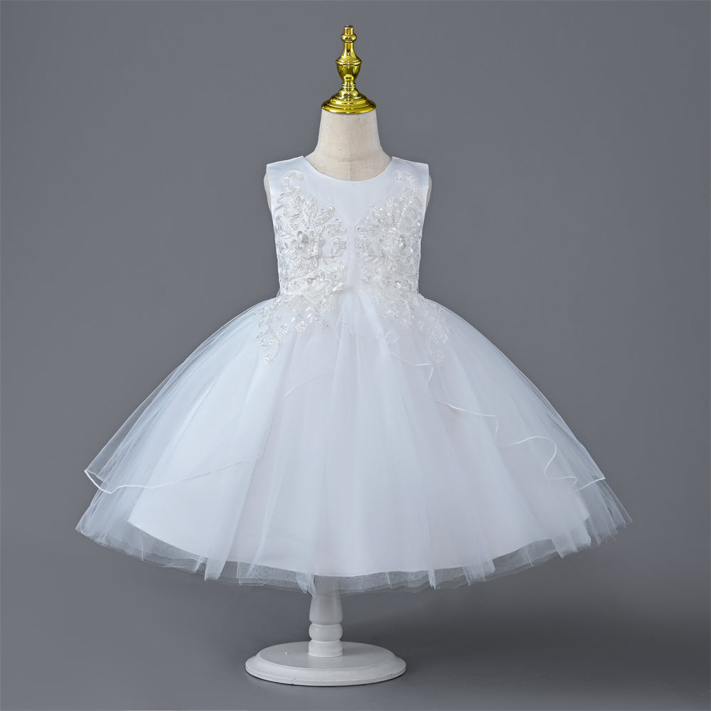 CC-903 3 to 9Years Old  Girl Gorgeous Princess Party Dress for Kids Birthday