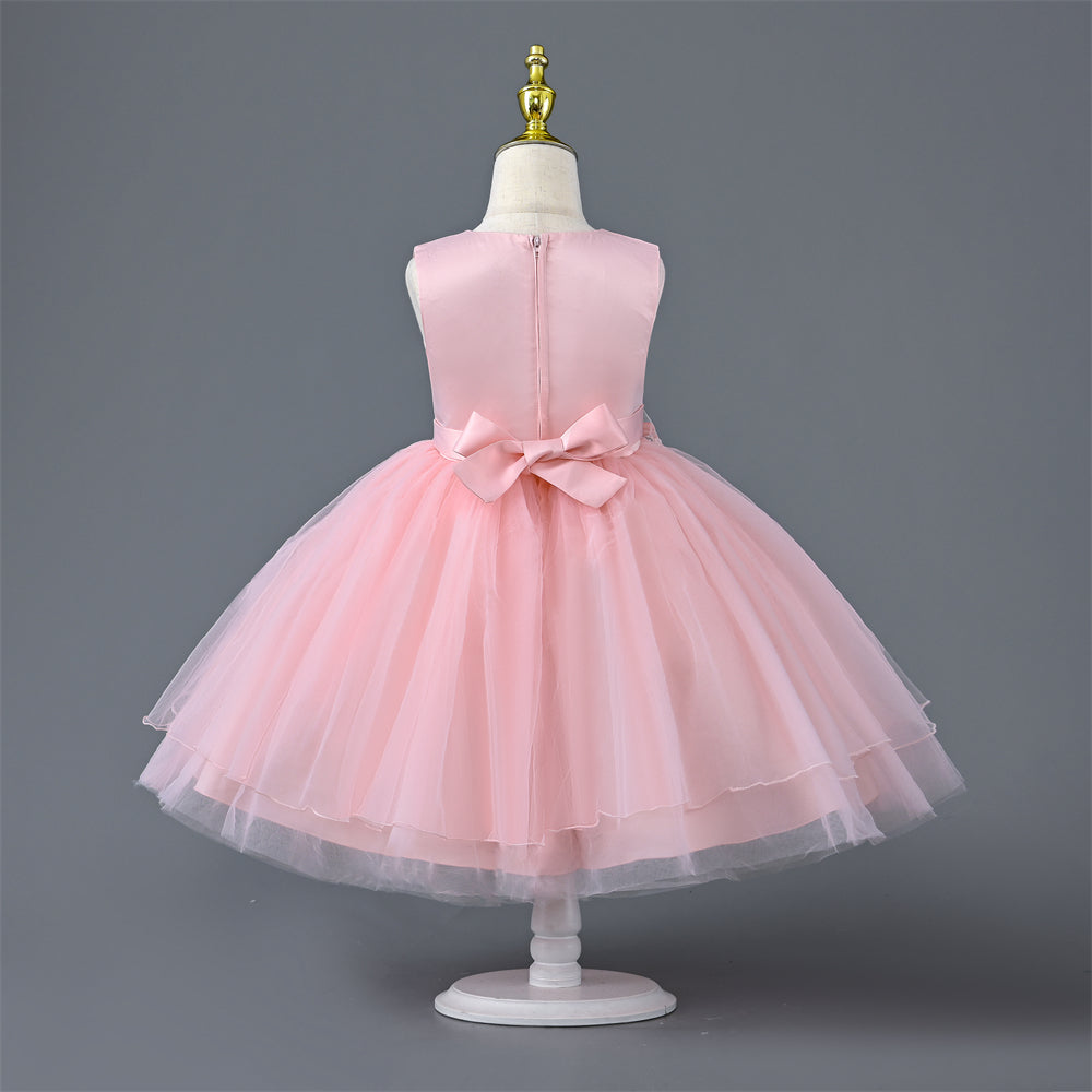 CC-903 3 to 9Years Old  Girl Gorgeous Princess Party Dress for Kids Birthday
