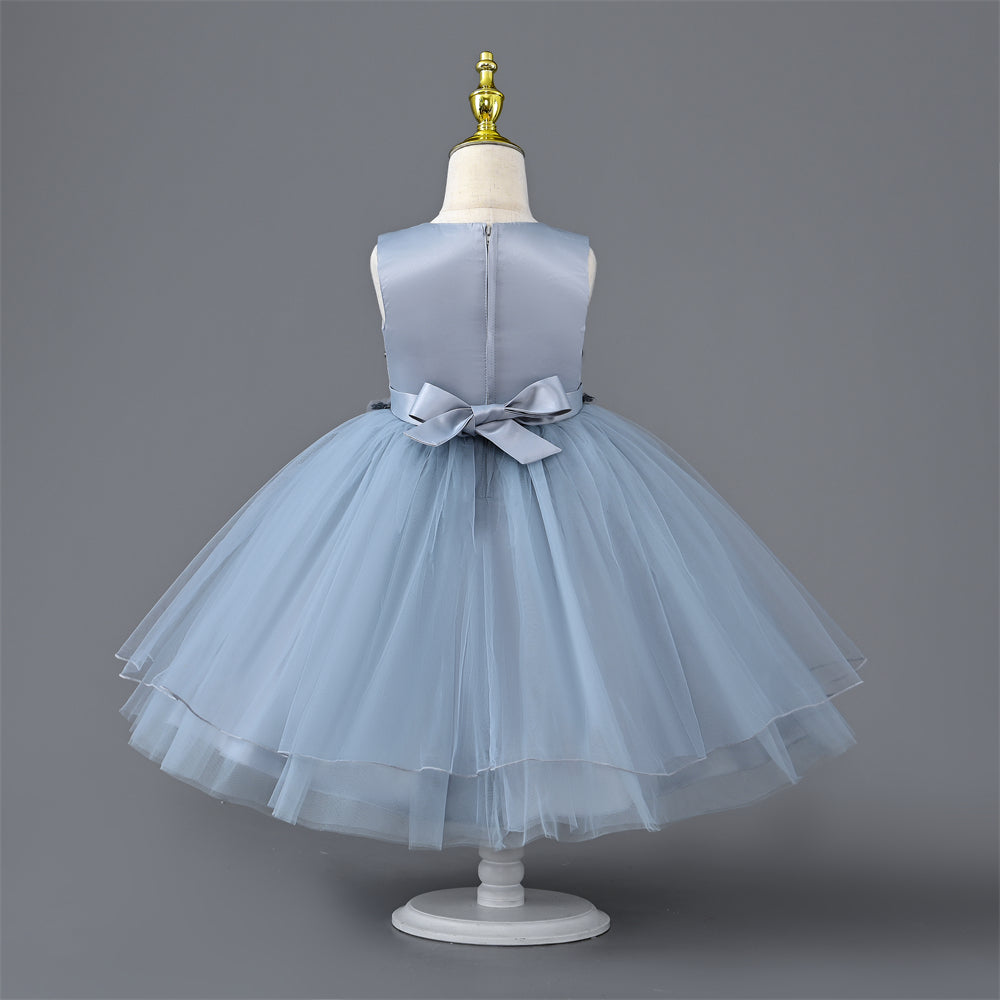 CC-903 3 to 9Years Old  Girl Gorgeous Princess Party Dress for Kids Birthday