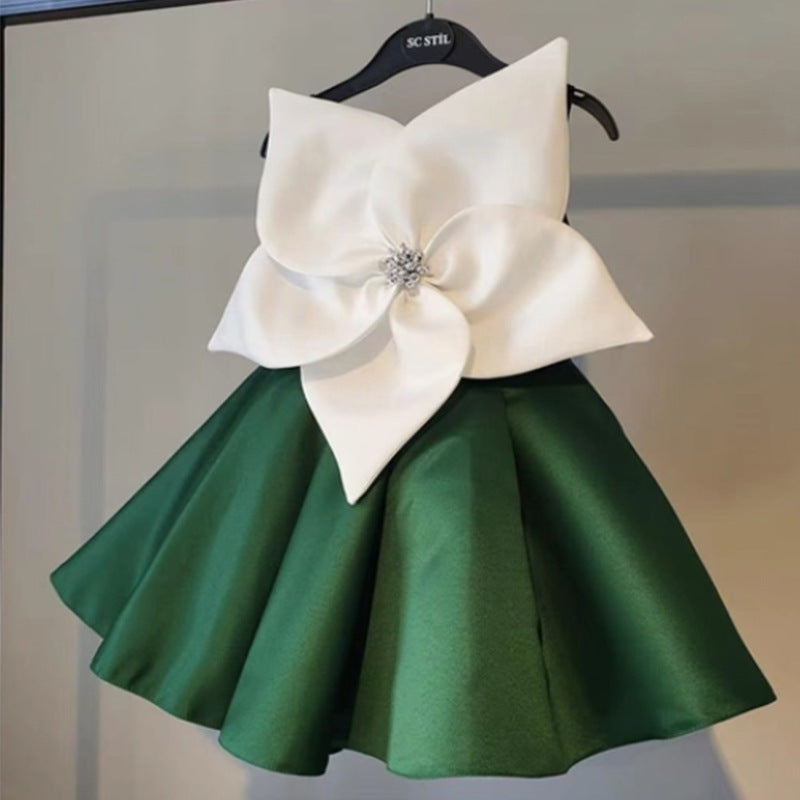 OT007 Yoliyolei 6-24-months 1-11 years LayeredFormal Flower Girl Dress Kid Party Princess Birthday Children Dress 1-11 Years Old Ouotng Yoliyolei Layers Fluffy Dress For Girls For Wedding