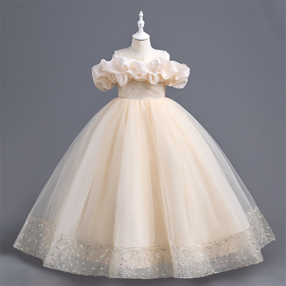 VA213 Pleated Party Dresses For Girls Pageant Luxury Formal Children E Outong VA213 Pleated Party Dresses For Girls Pageant Luxury Formal Children E Outong