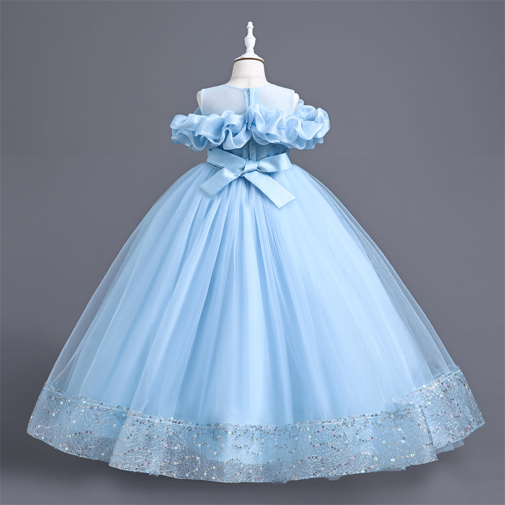 VA213 Pleated Party Dresses For Girls Pageant Luxury Formal Children E Outong VA213 Pleated Party Dresses For Girls Pageant Luxury Formal Children E Outong