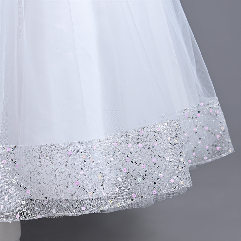 VA213 Pleated Party Dresses For Girls Pageant Luxury Formal Children E –  Outong