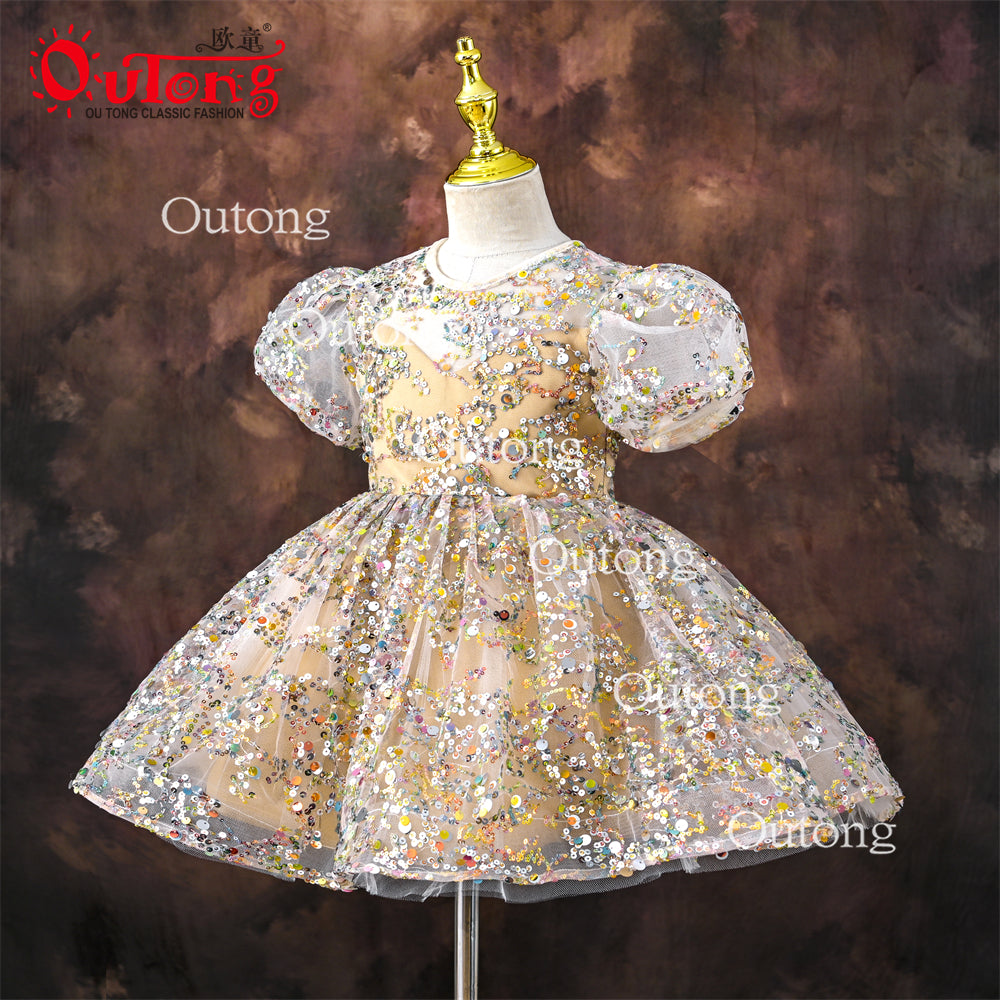 SN01 1-9 Years Yoliyolei Kids Ceremony Long Prom Evening Dresses Flowe –  Outong